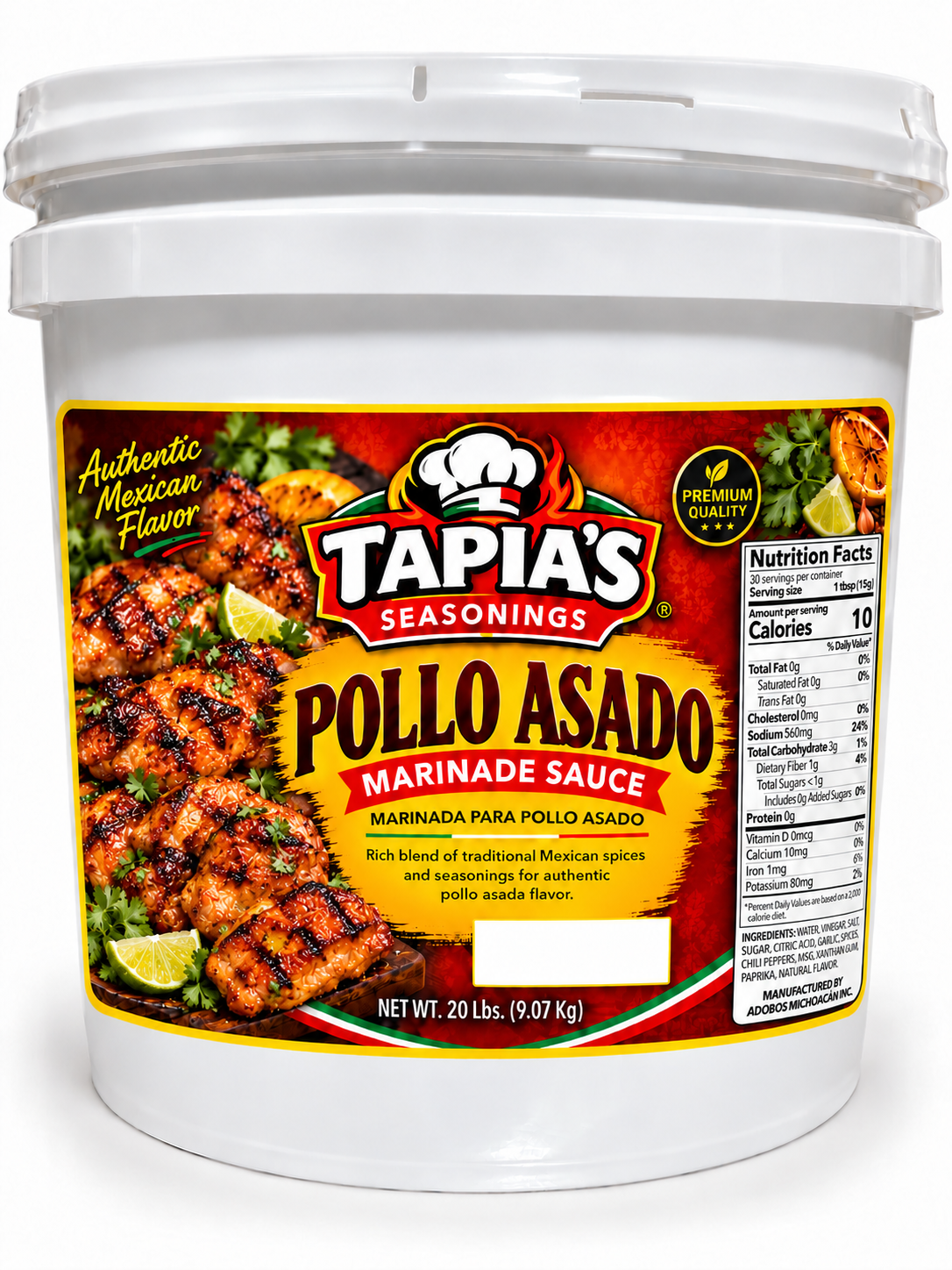 MARINADA DE POLLO ASADO ROJO SPICY