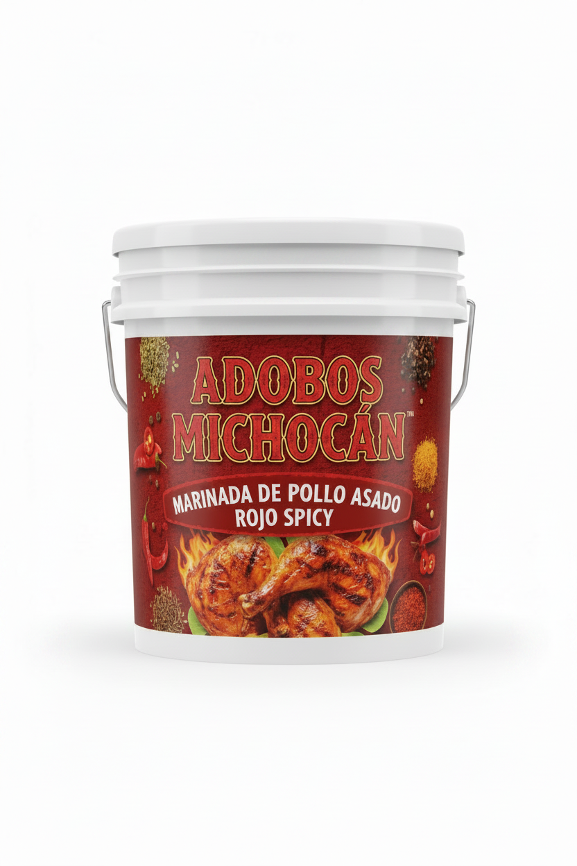 MARINADA DE POLLO ASADO ROJO SPICY