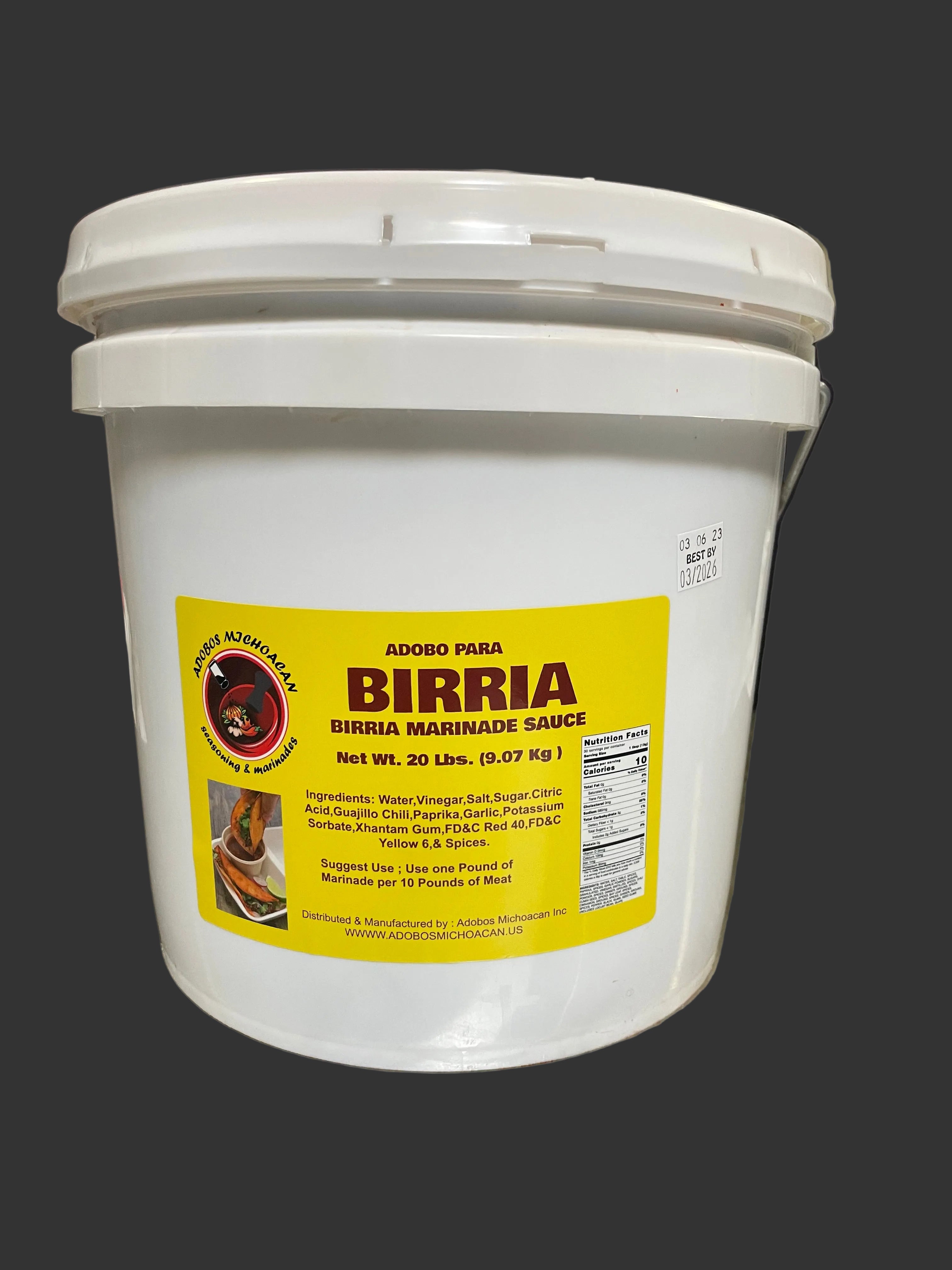 ADOBO PARA BIRRIA 20 LBS